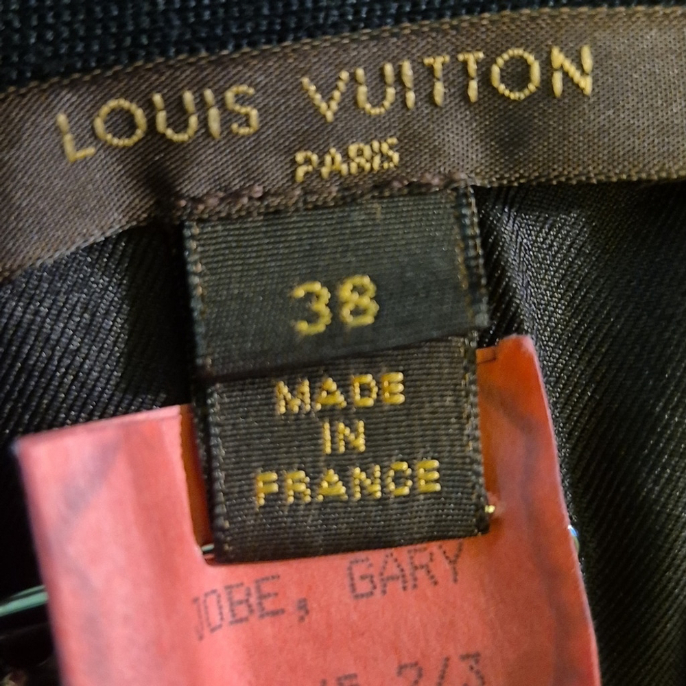 Louis Vuitton Silk Cocktail Dress Sz.38.(sz.6). Cashmere Straps. - Picture 10 of 17